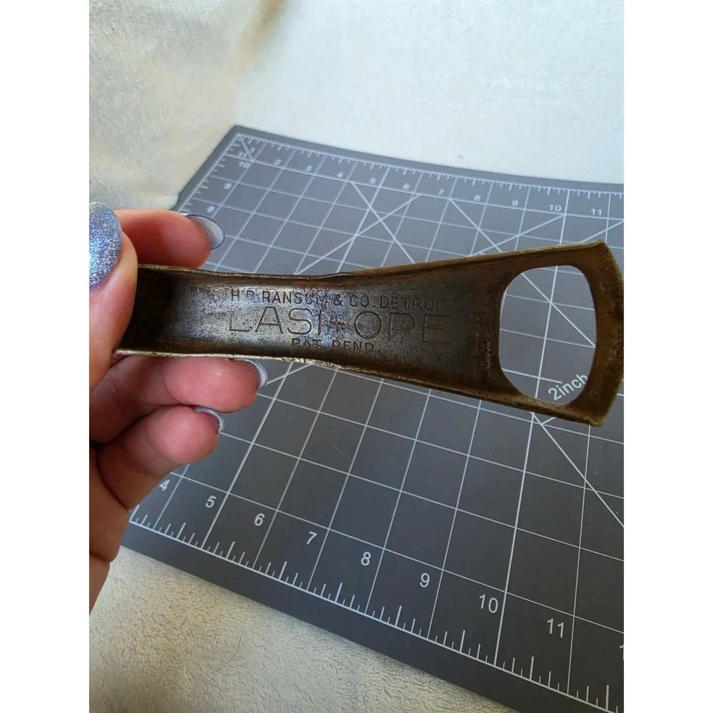 Vintage HP Ransom & Co Detroit Last Hope Bottle Opener Can Piercer Church Key